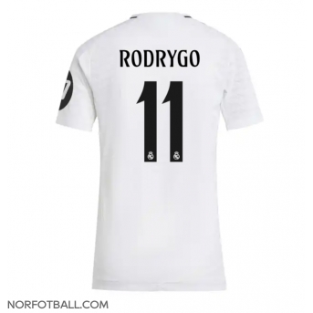 Billige Fotballdrakt Real Madrid Rodrygo Goes #11 Replika Hjemmedrakt Dame 2024-25 Kortermet
